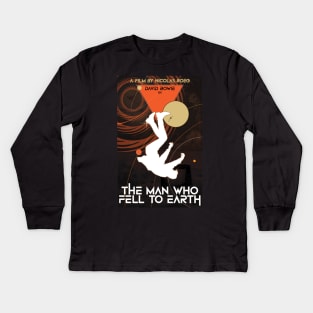 The Man Who Fell To Earth - David Bowie Kids Long Sleeve T-Shirt